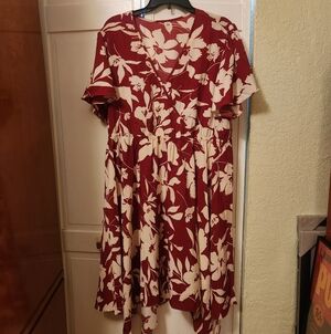 Floral Spice and Cream Dress